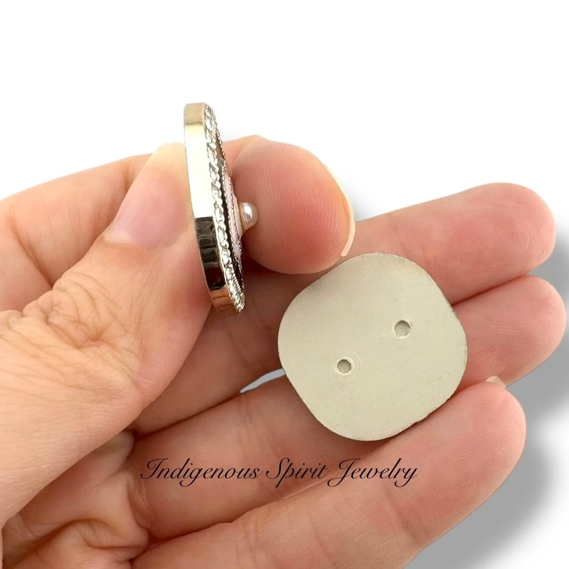 22mm Middle Rose Square Shaped Cabochons