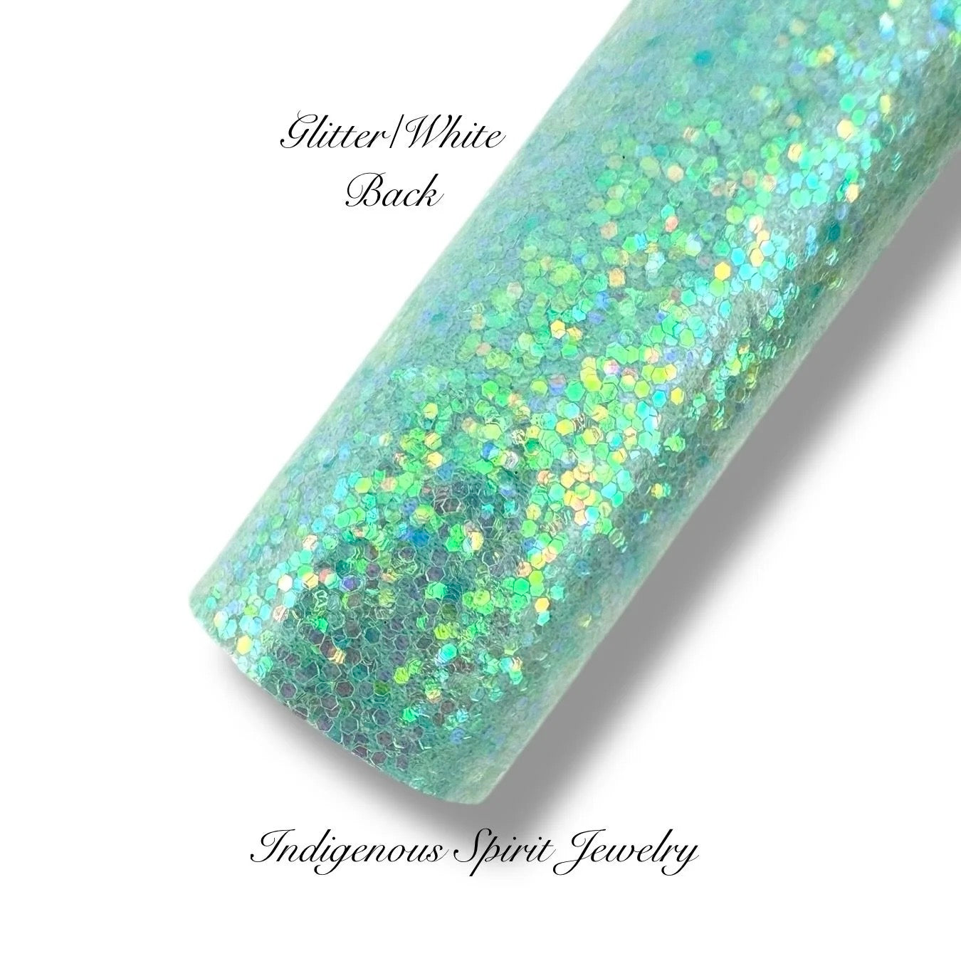 COLLECTION - Teal & Teal Glitter Faux Leather Backing