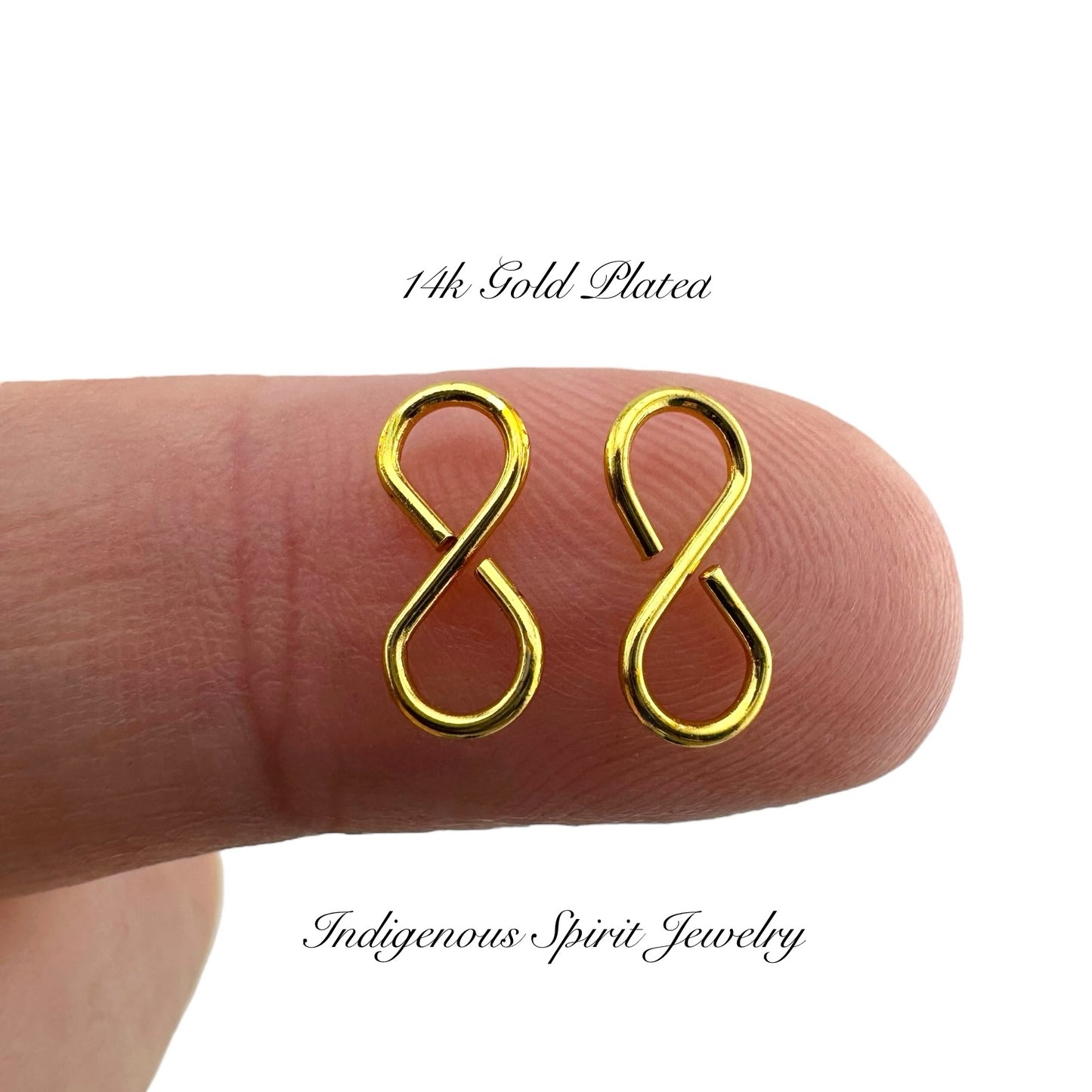 14k Gold Plated Figure 8 Connectors