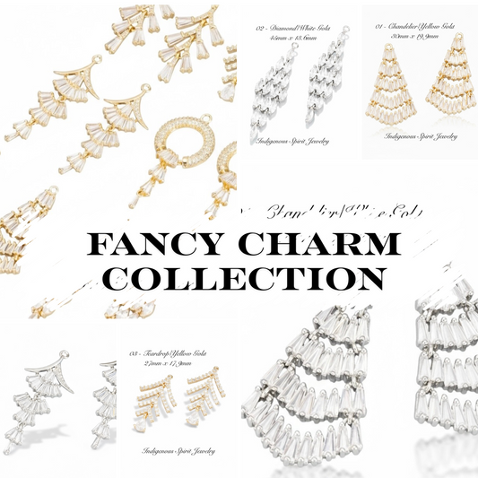18k Gold Plated Fancy Charm Collection