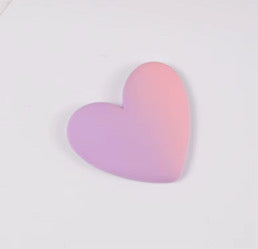 Two Tone XL Matte Heart Cabochons