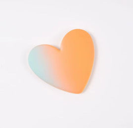 Two Tone XL Matte Heart Cabochons