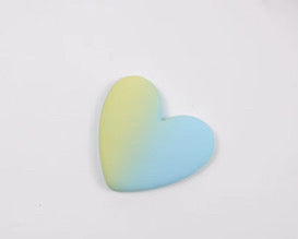 Two Tone XL Matte Heart Cabochons