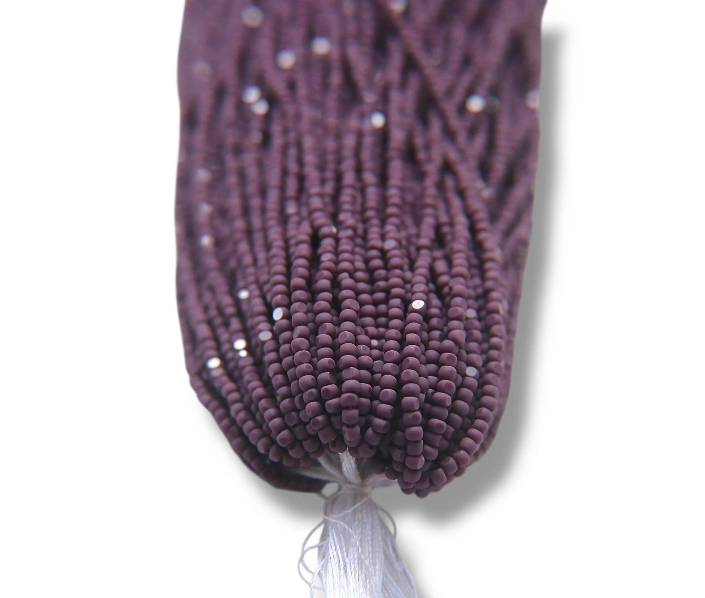 Matte Opaque Amethyst (23040) 2-Cut, Charlotte Cut Beads