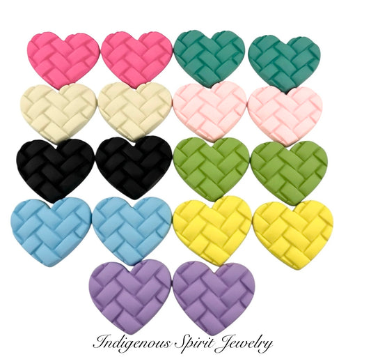 Patchwork Heart Cabochons