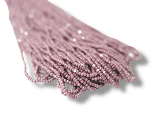 Opaque Amethyst 2-Cut, Charlotte Cut Beads