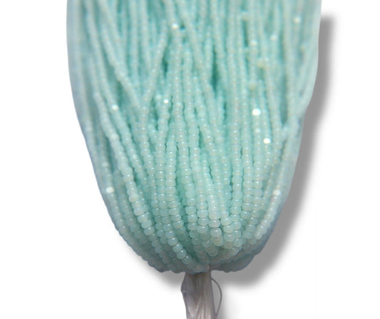 Light Azure Opal 2-Cut, Charlotte Cut Beads