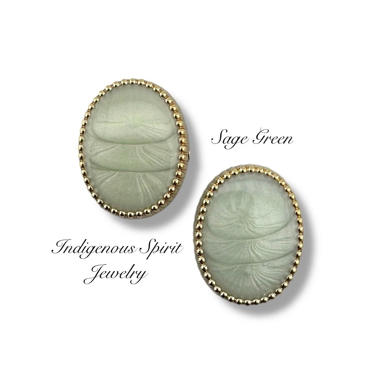 13mm x 16mm Antique Finish Oval Shaped Cabochons
