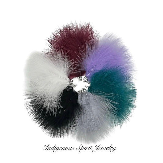 Silver Base Ostrich Feather Connectors