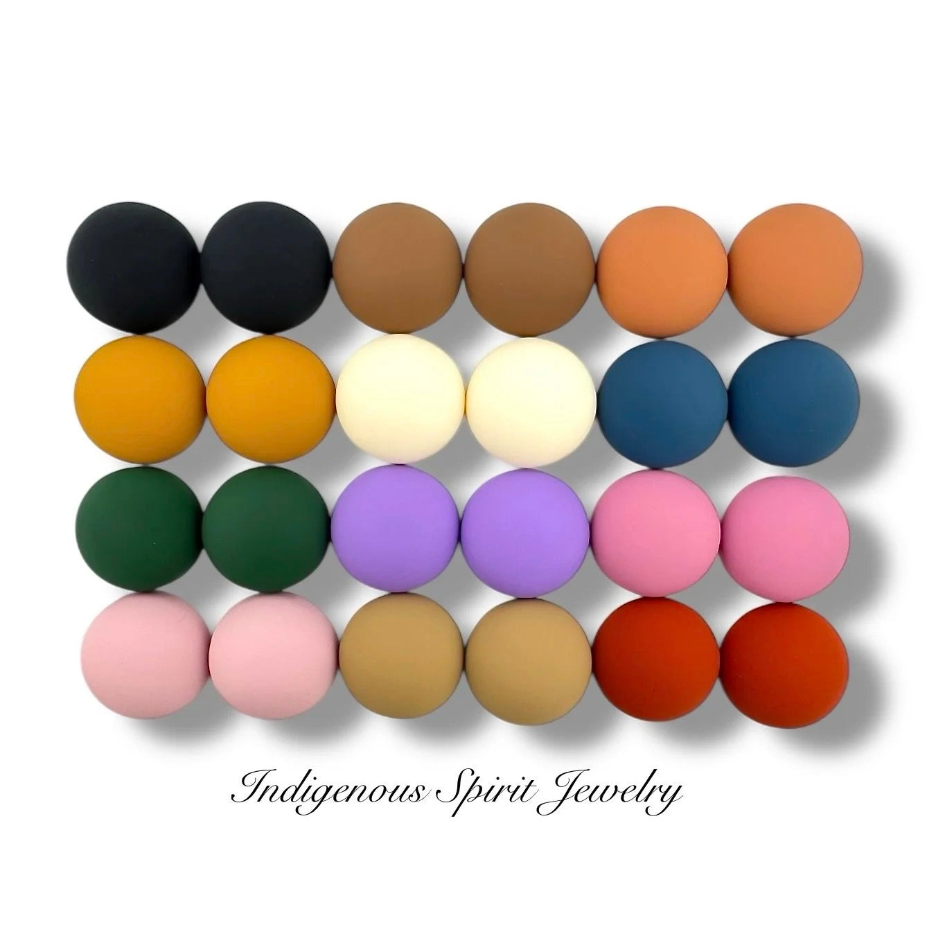 18mm Matte Circle Cabochons