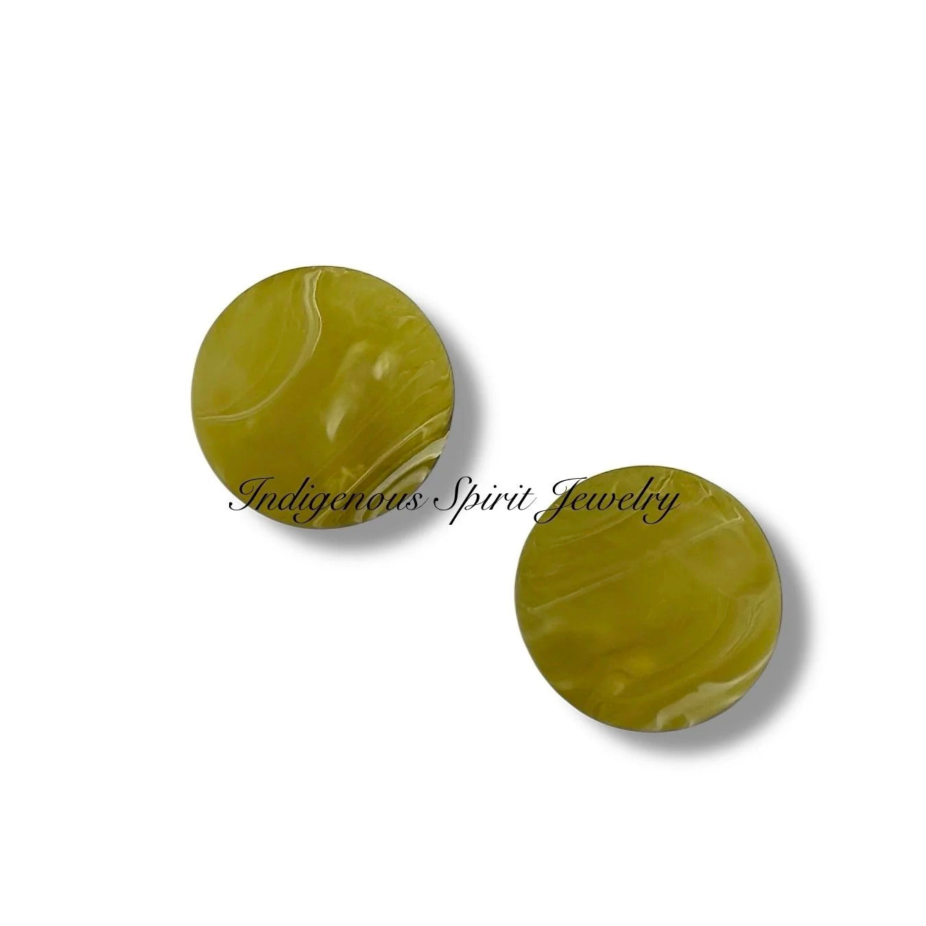 Swirl Design Circle Matte Cabochons (18 mm)