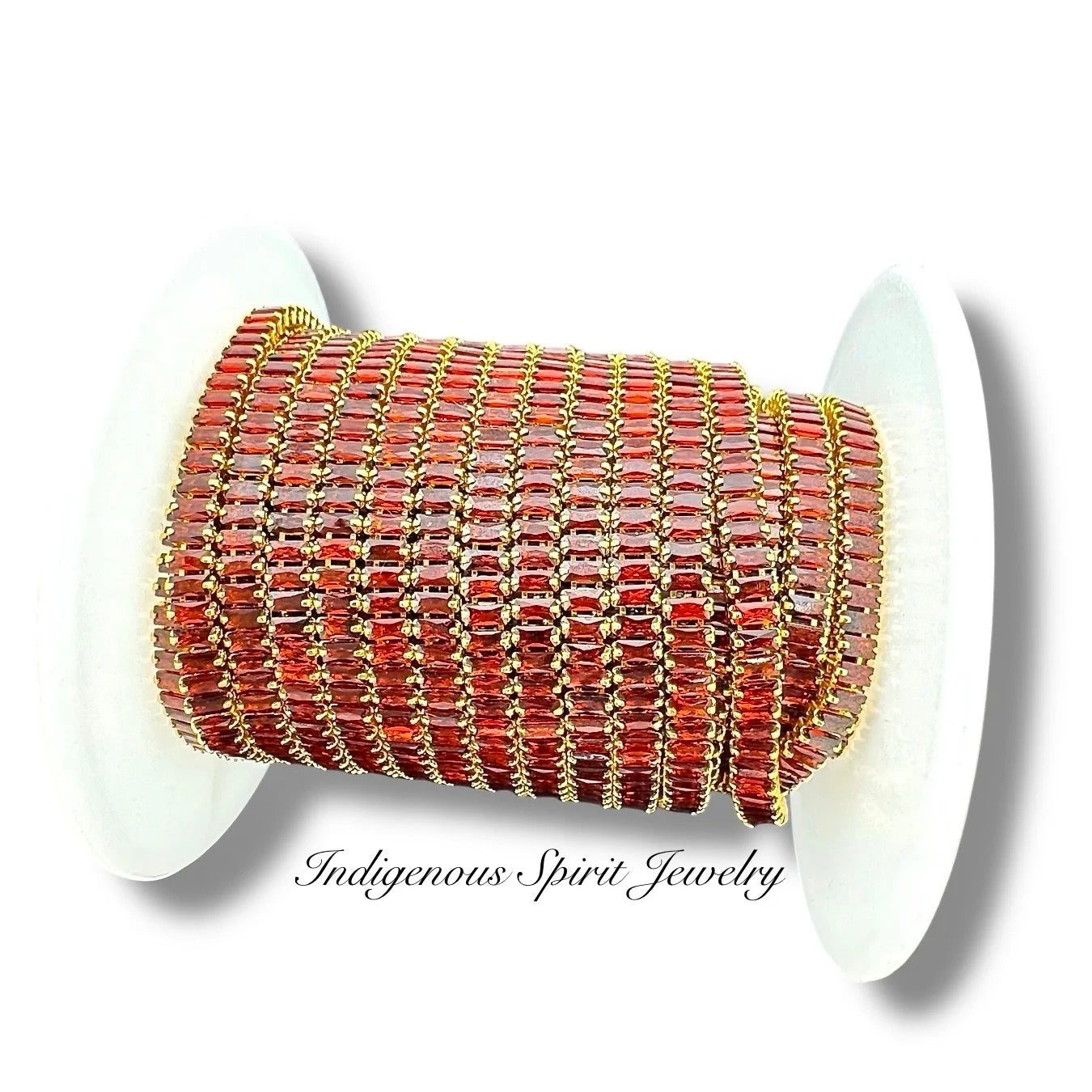 Baguette Cubic Zirconia Banding - 18k Gold Plated