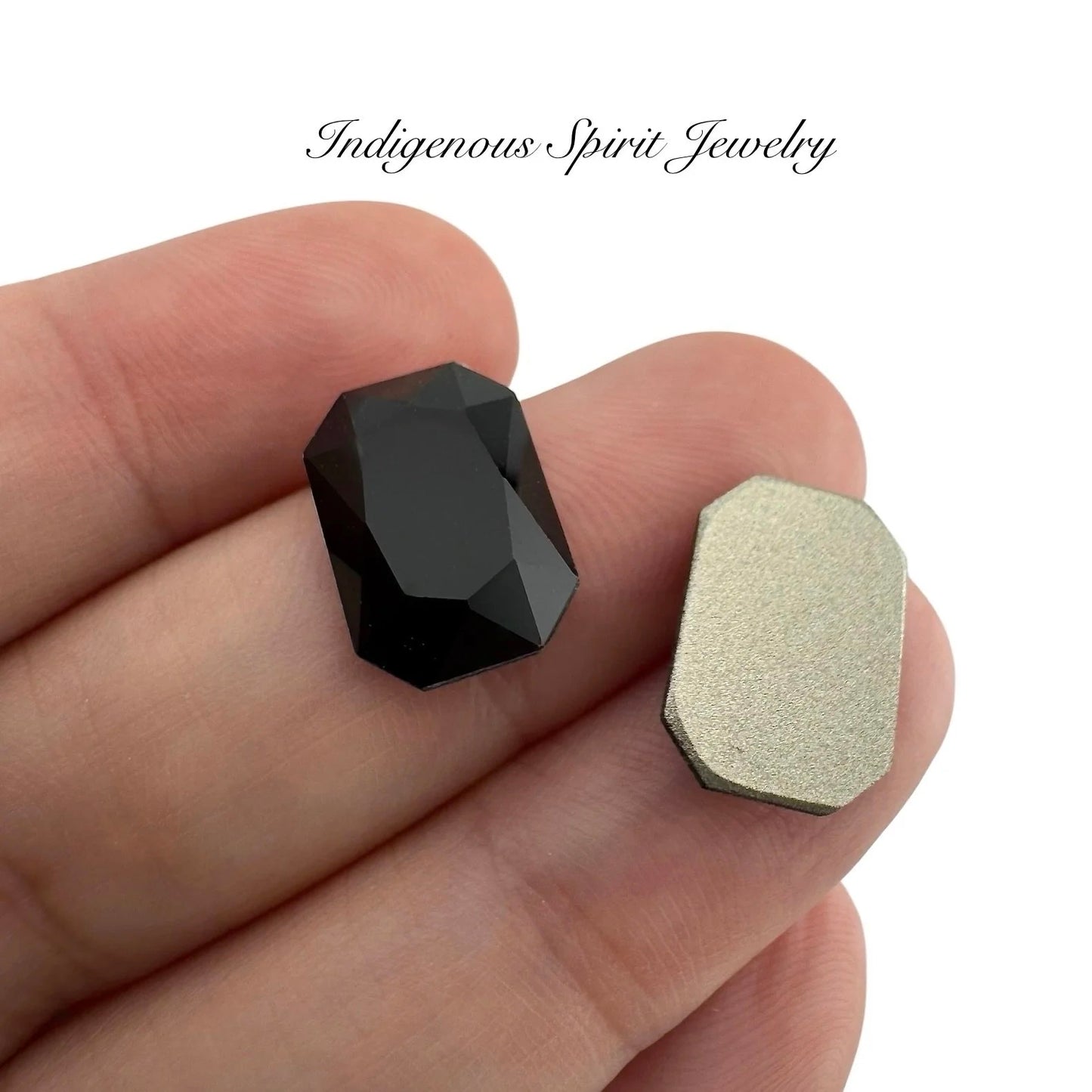 Emerald Cut K9 Crystal Cabochons