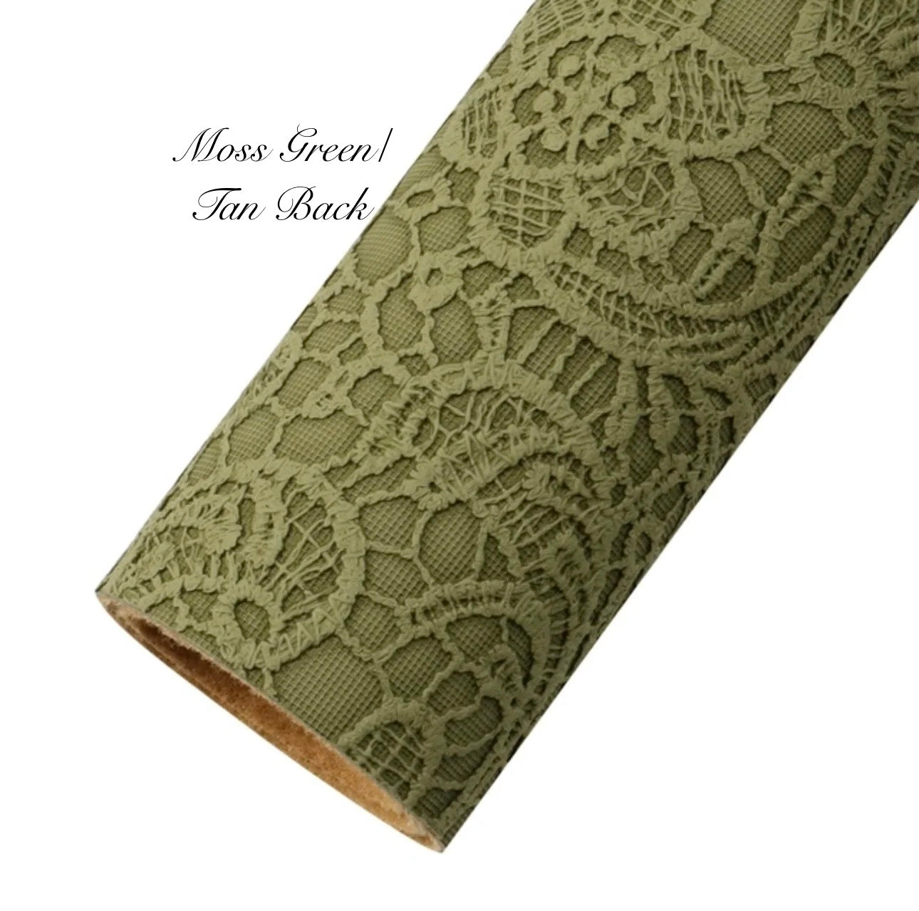 COLLECTION - Embossed Lace Faux Leather Backing (21 colours)