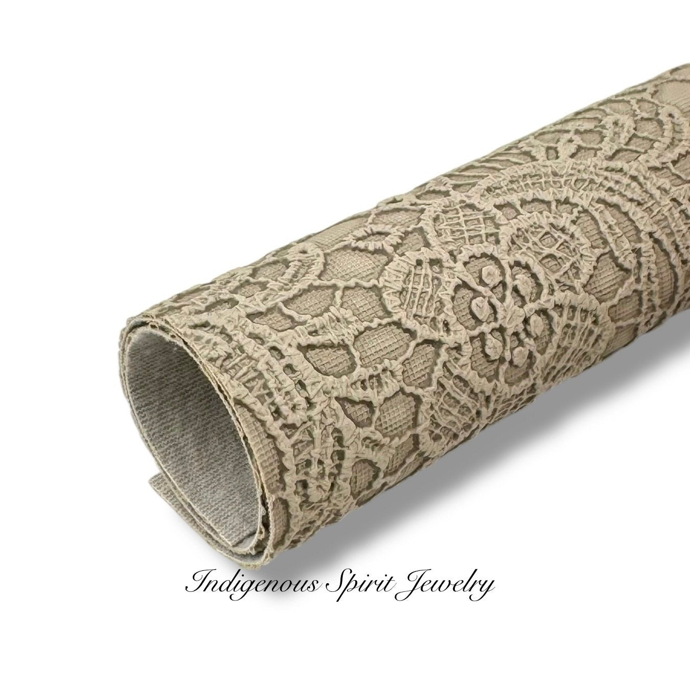 COLLECTION - Embossed Lace Faux Leather Backing (21 colours)