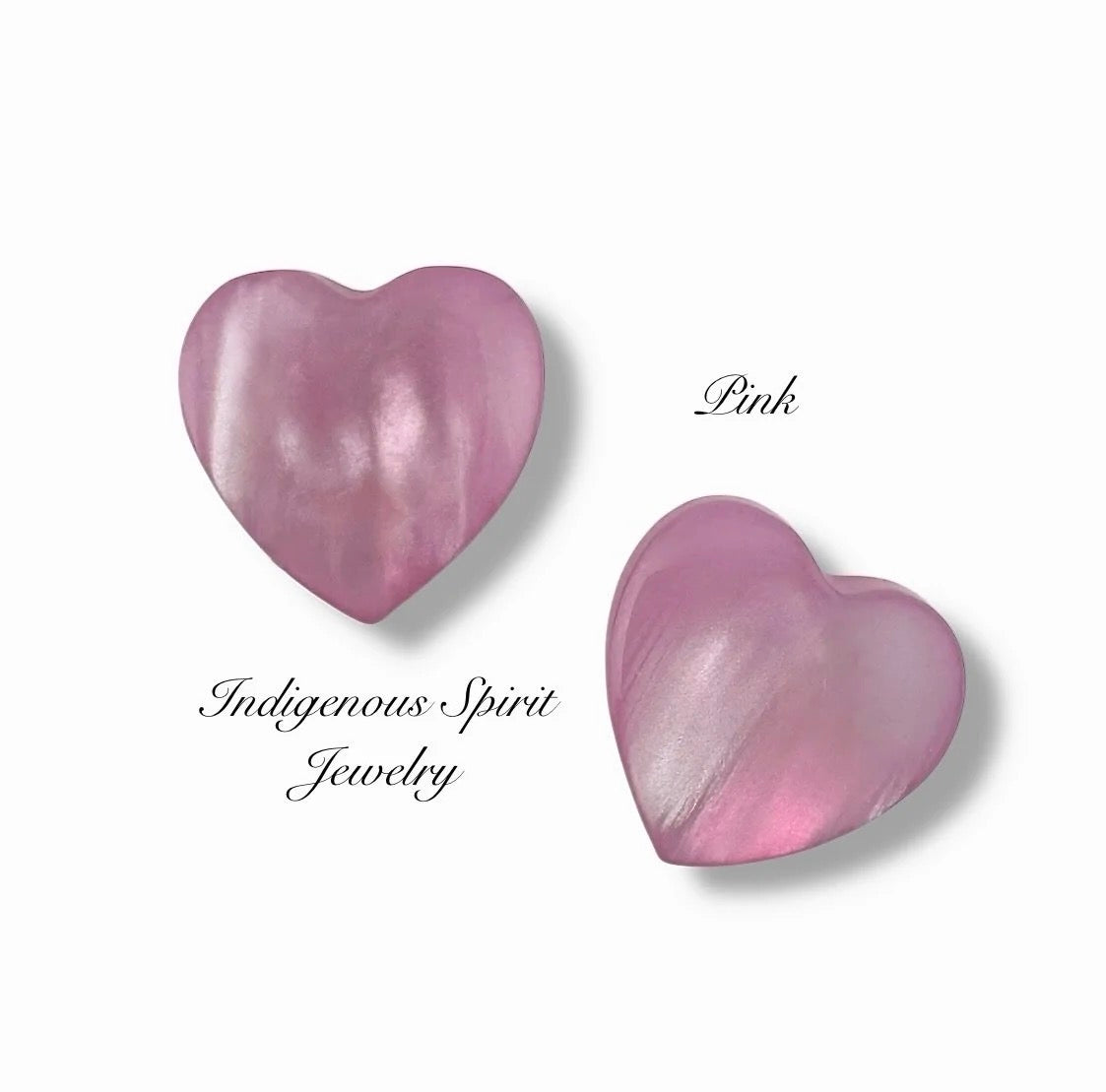 Colour Collection - Heart Imitation Shell, Resin Cabochons