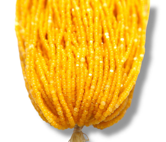 Amber Opal 2-Cut Charlotte Cut Beads