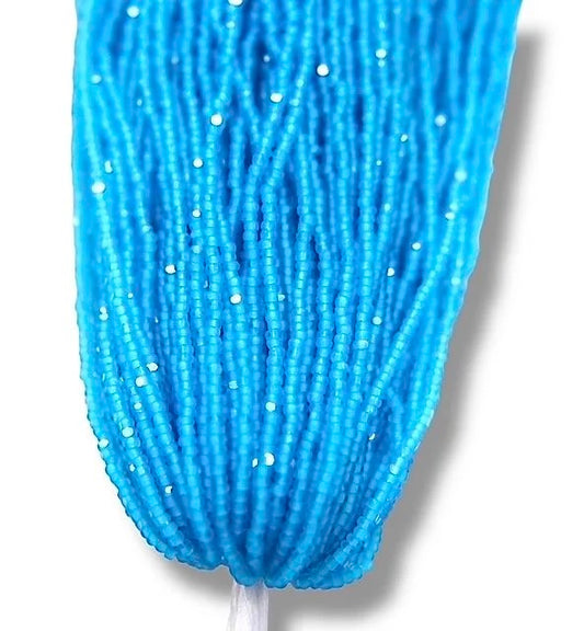 Matte Medium Dark Aqua - 2-Cut Charlotte Cut Beads