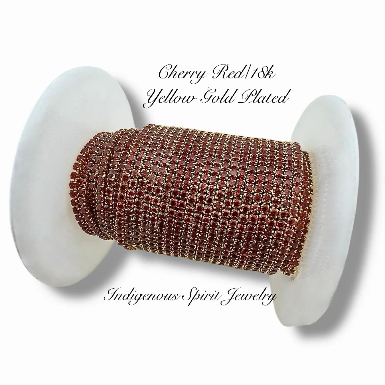 Square Micro Cubic Zirconia banding - 18k Gold Plated