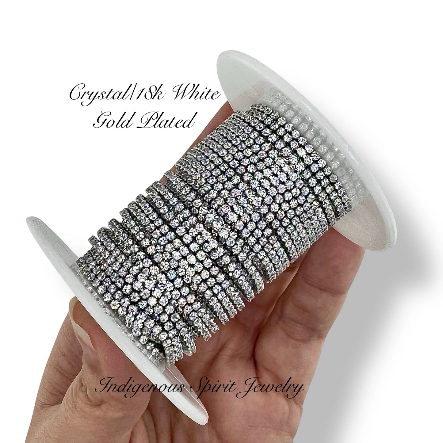 Square Micro Cubic Zirconia banding - 18k Gold Plated