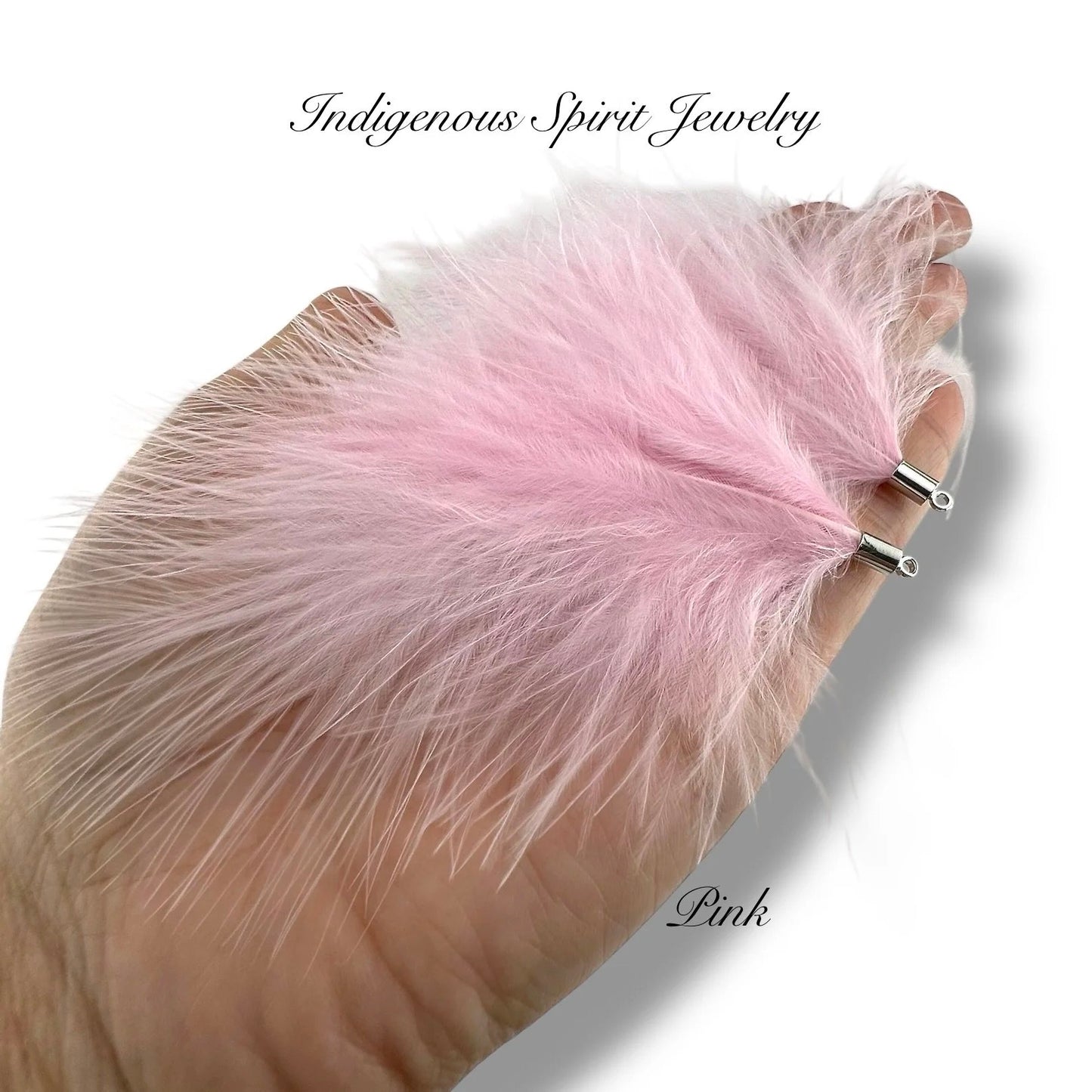 Silver Base Ostrich Feather Connectors