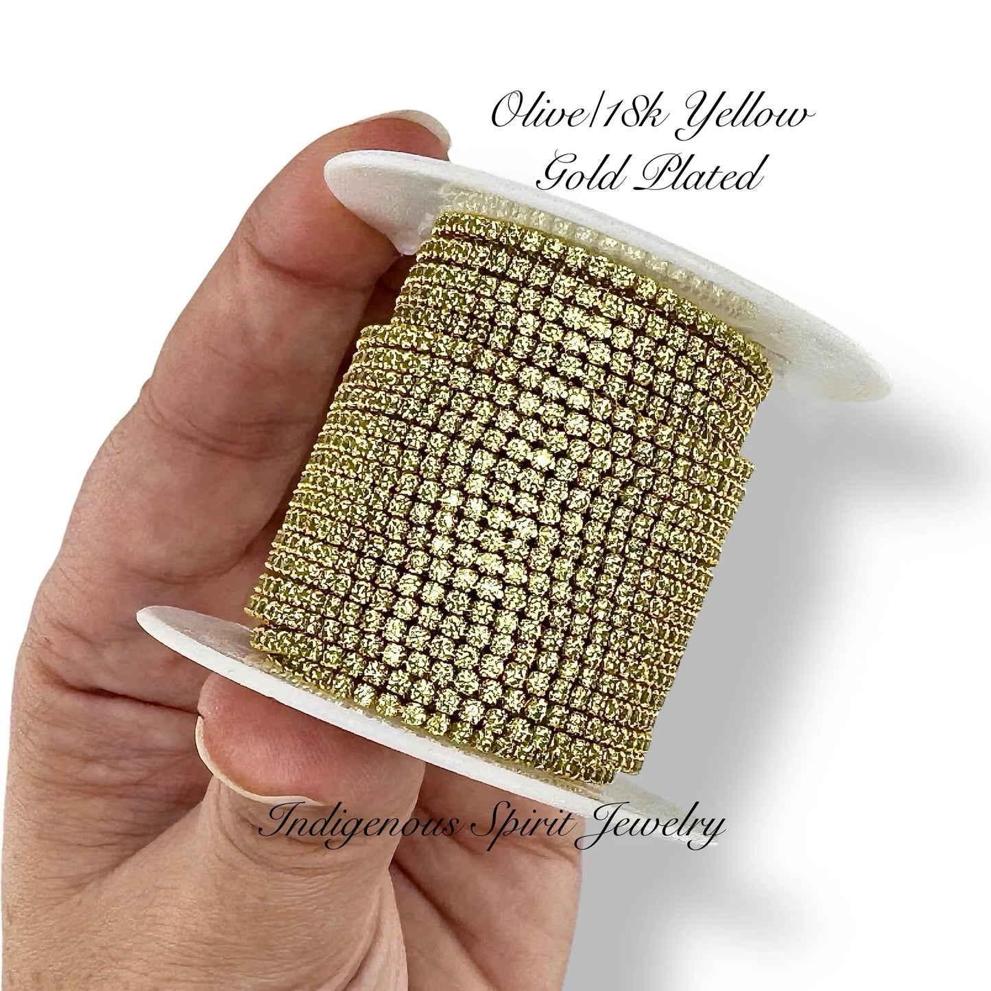 Square Micro Cubic Zirconia banding - 18k Gold Plated