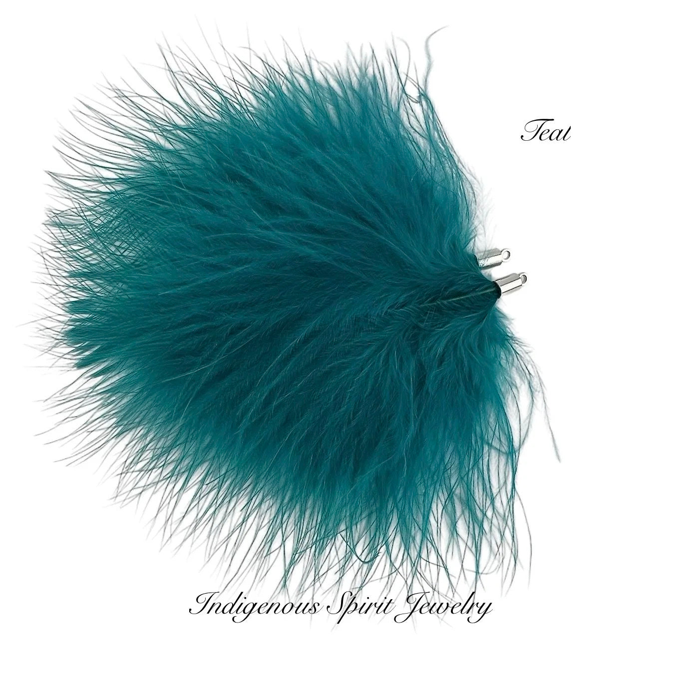 Silver Base Ostrich Feather Connectors