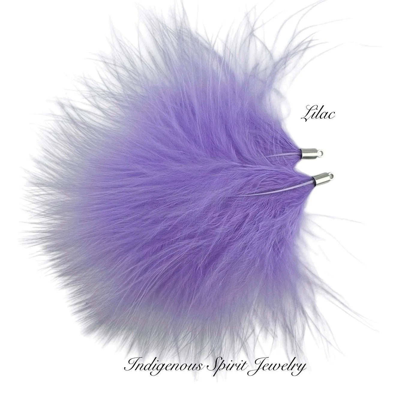 Silver Base Ostrich Feather Connectors