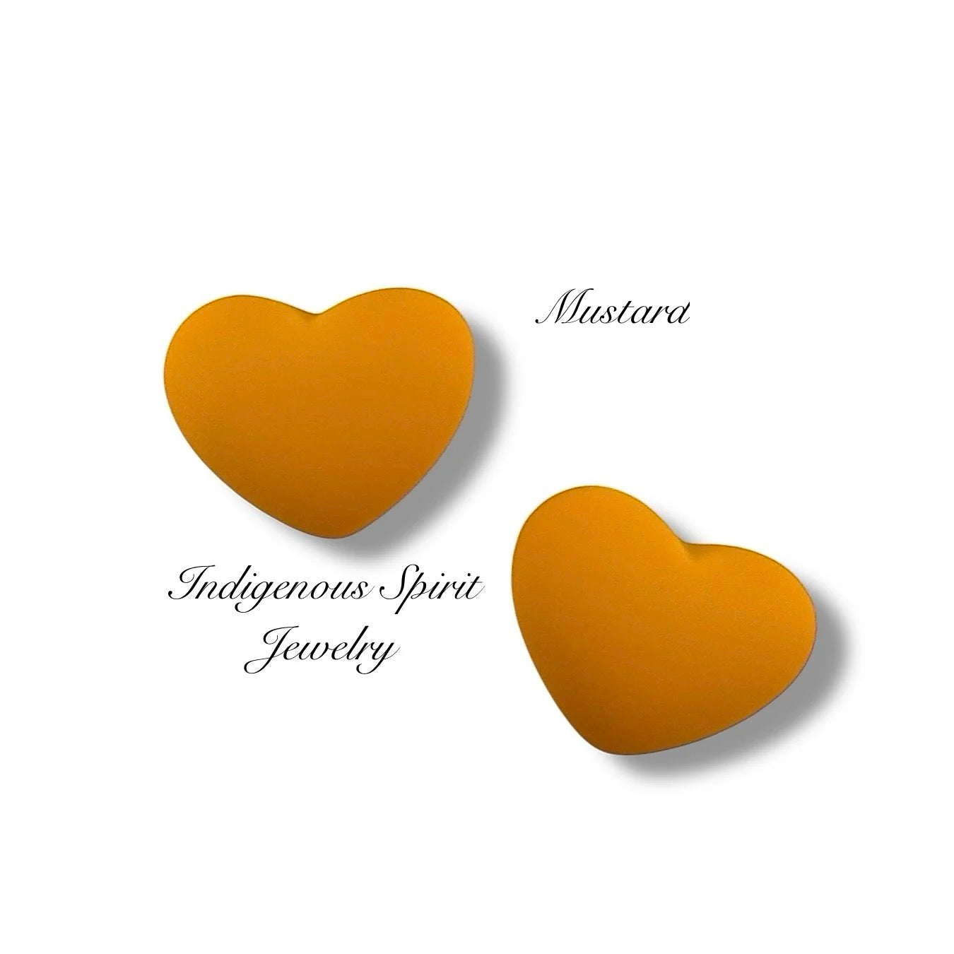 Matte Heart Cabochons (17 mm x 22 mm)