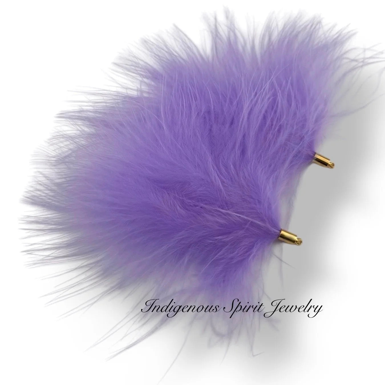 Gold Base Ostrich Feather Connectors