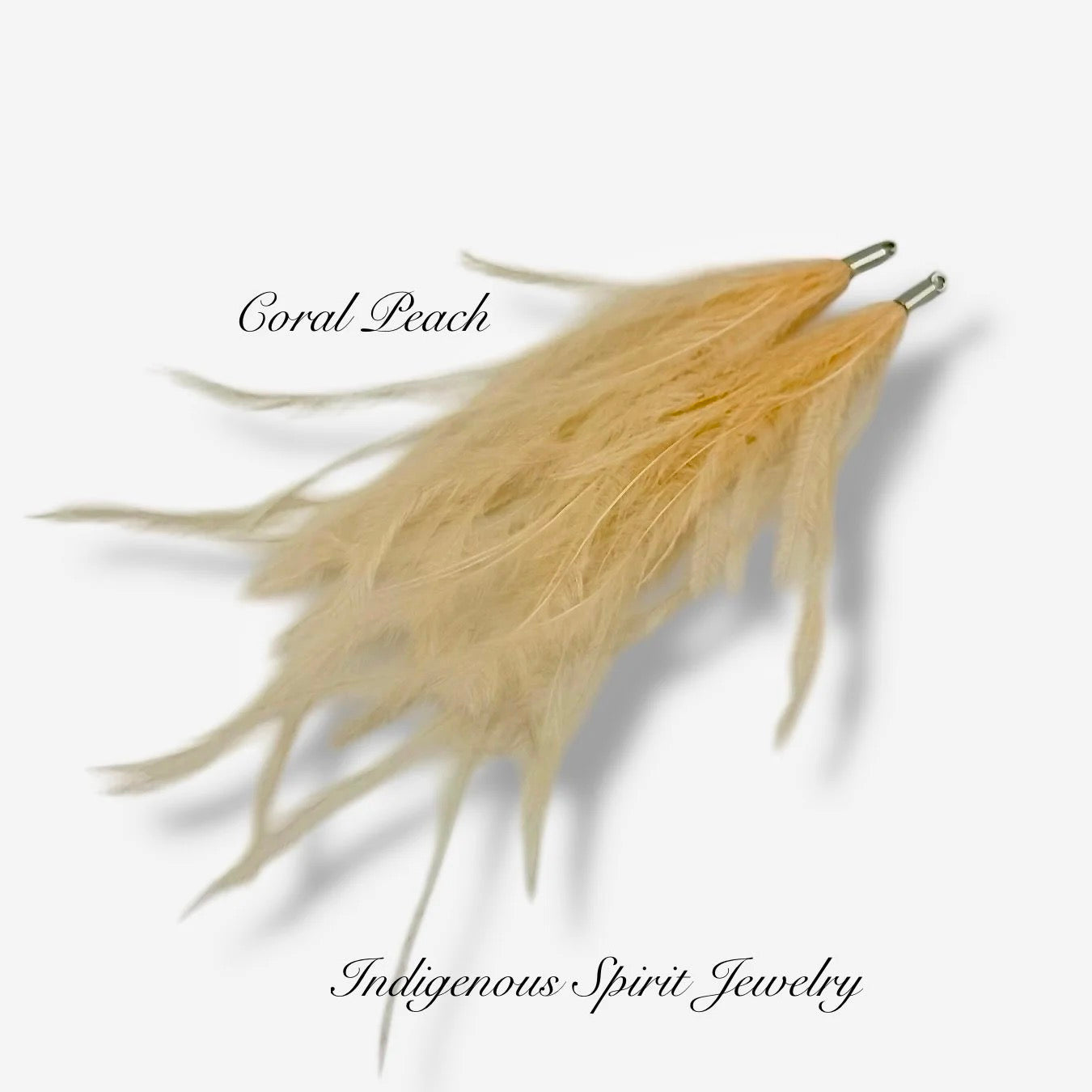 Long Feather - Narrow Silver Base Connectors