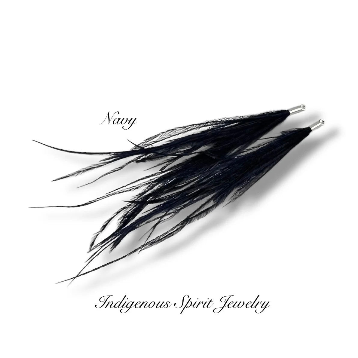 Long Feather - Narrow Silver Base Connectors