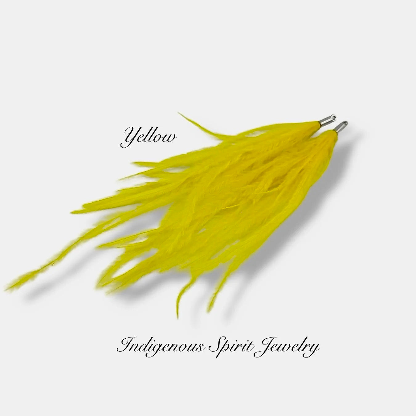 Long Feather - Narrow Silver Base Connectors