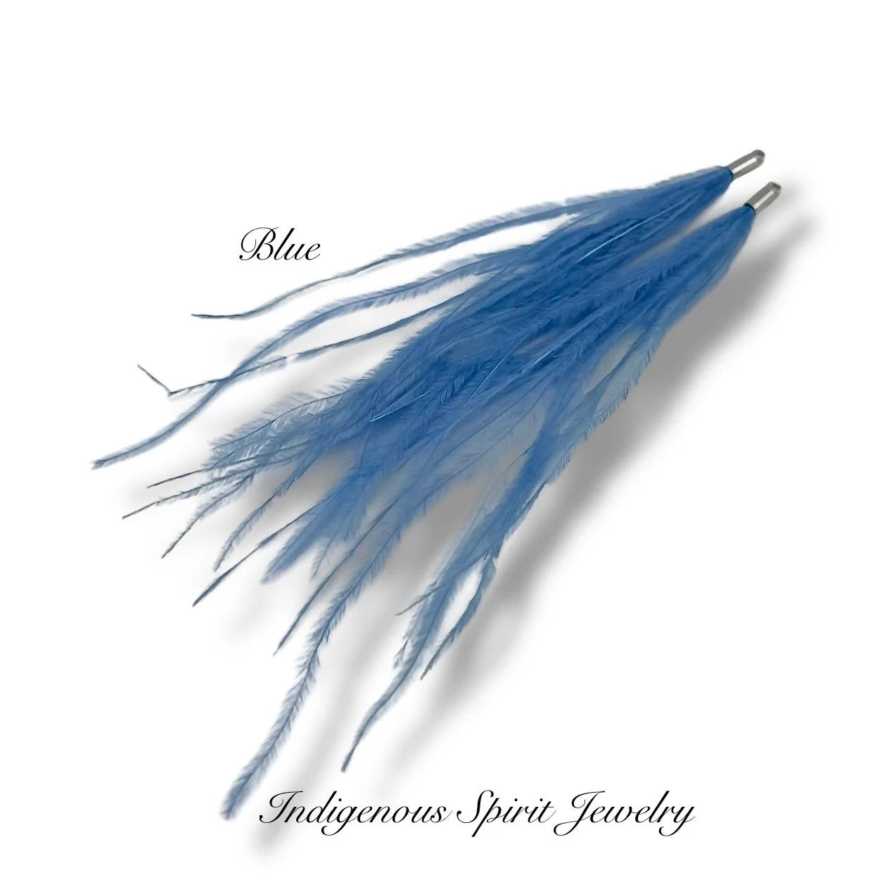 Long Feather - Narrow Silver Base Connectors