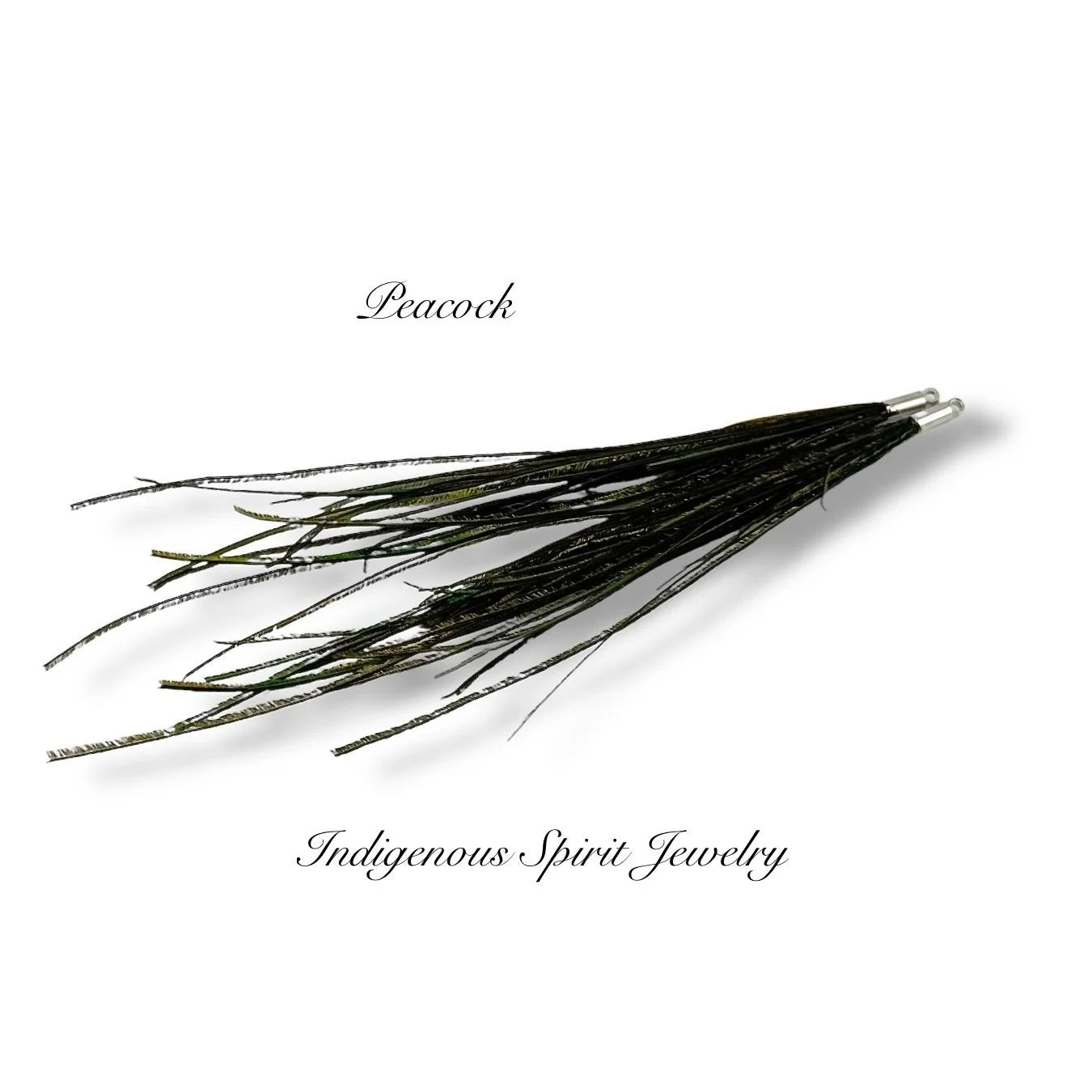 Long Feather - Narrow Silver Base Connectors