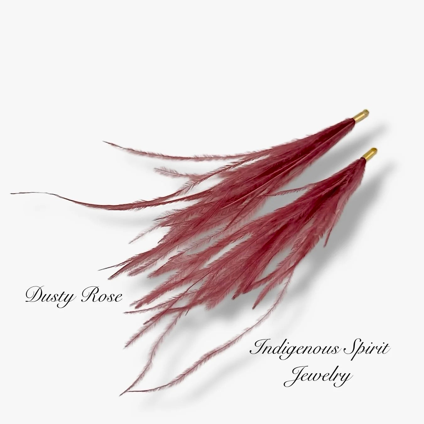 Long Feather - Narrow Gold Base Connectors