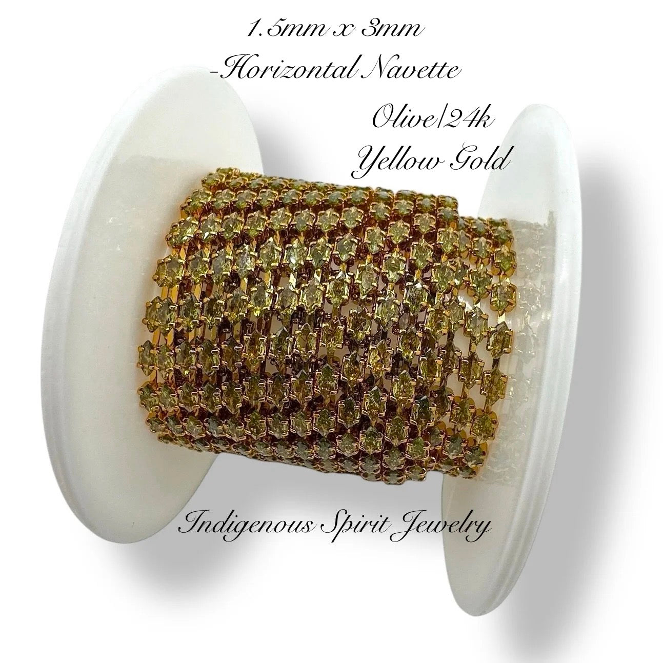 Navette Cubic Zirconia Banding - 18k Gold Plated