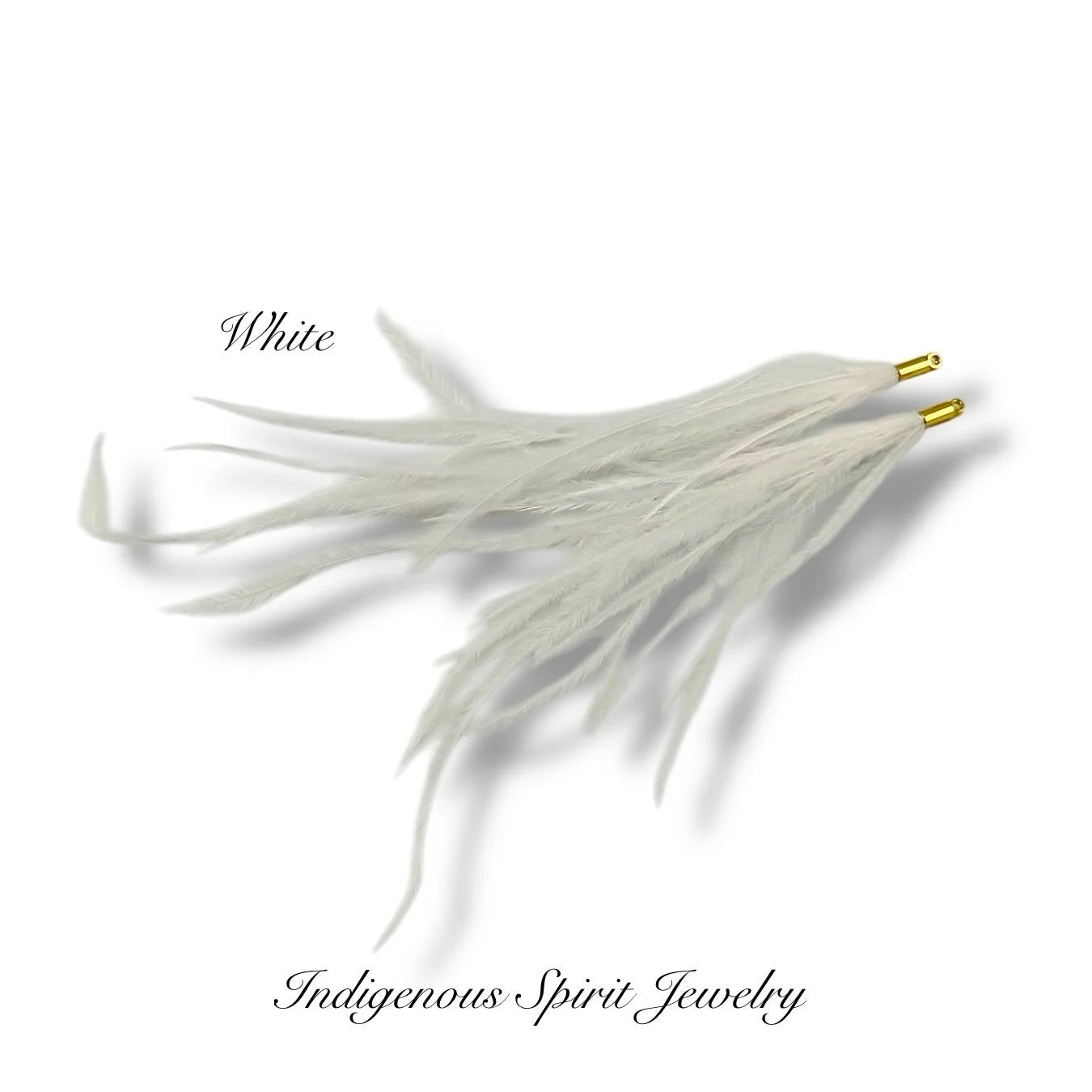 Long Feather - Narrow Gold Base Connectors