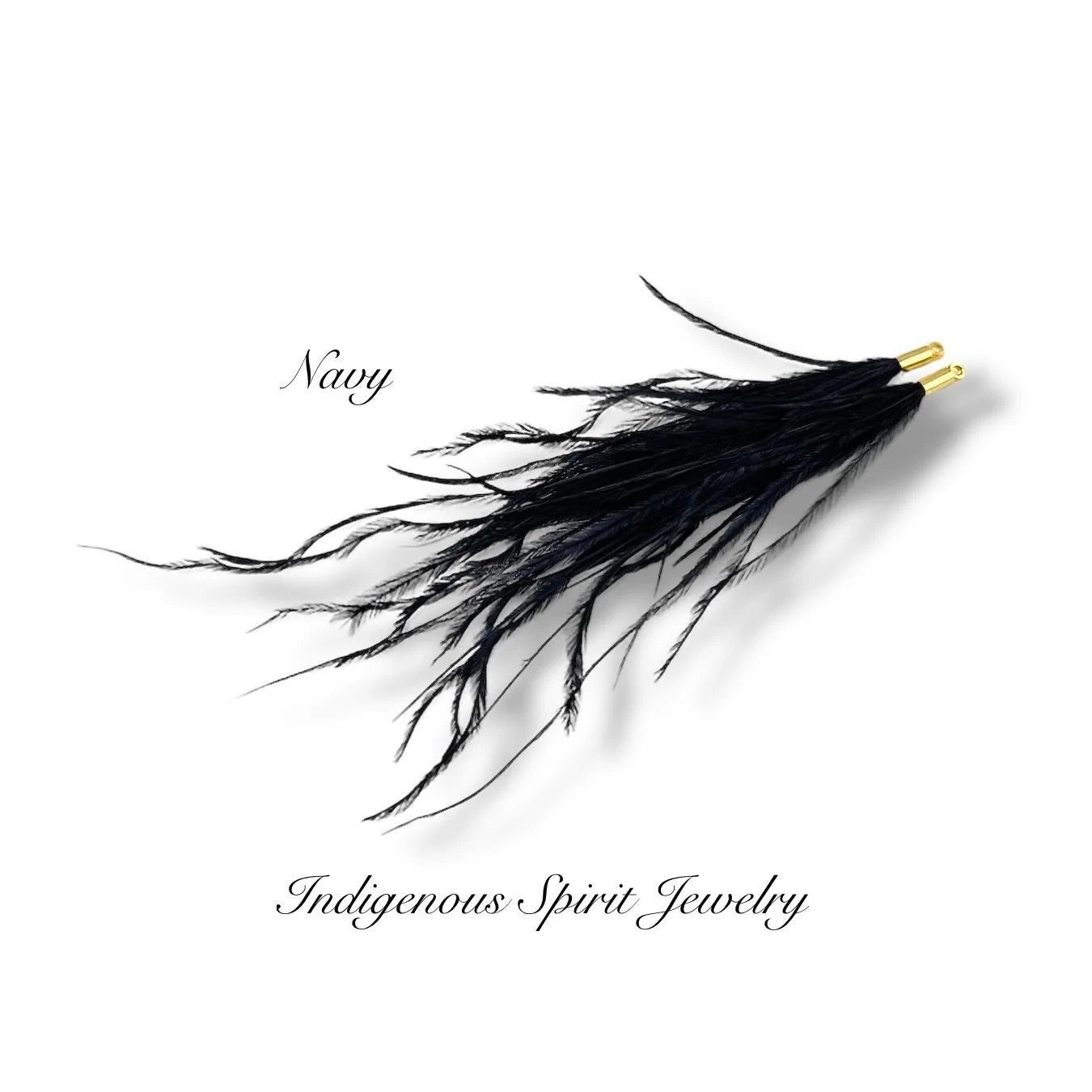 Long Feather - Narrow Gold Base Connectors