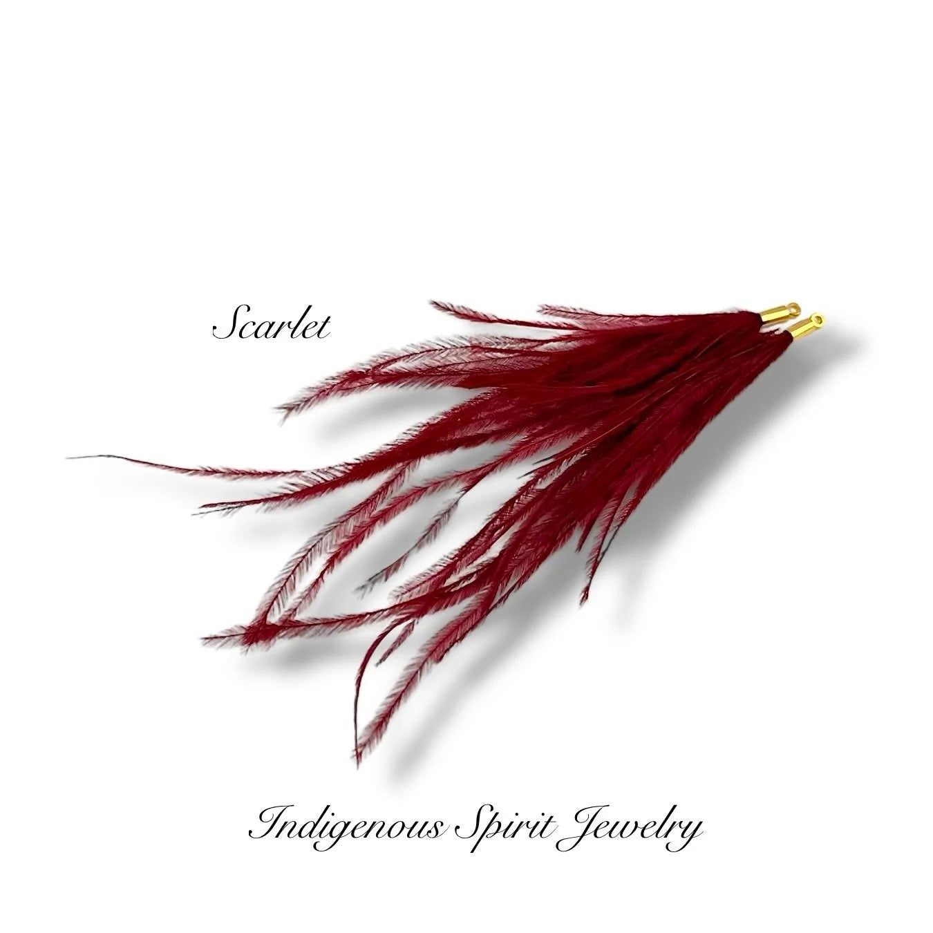 Long Feather - Narrow Gold Base Connectors