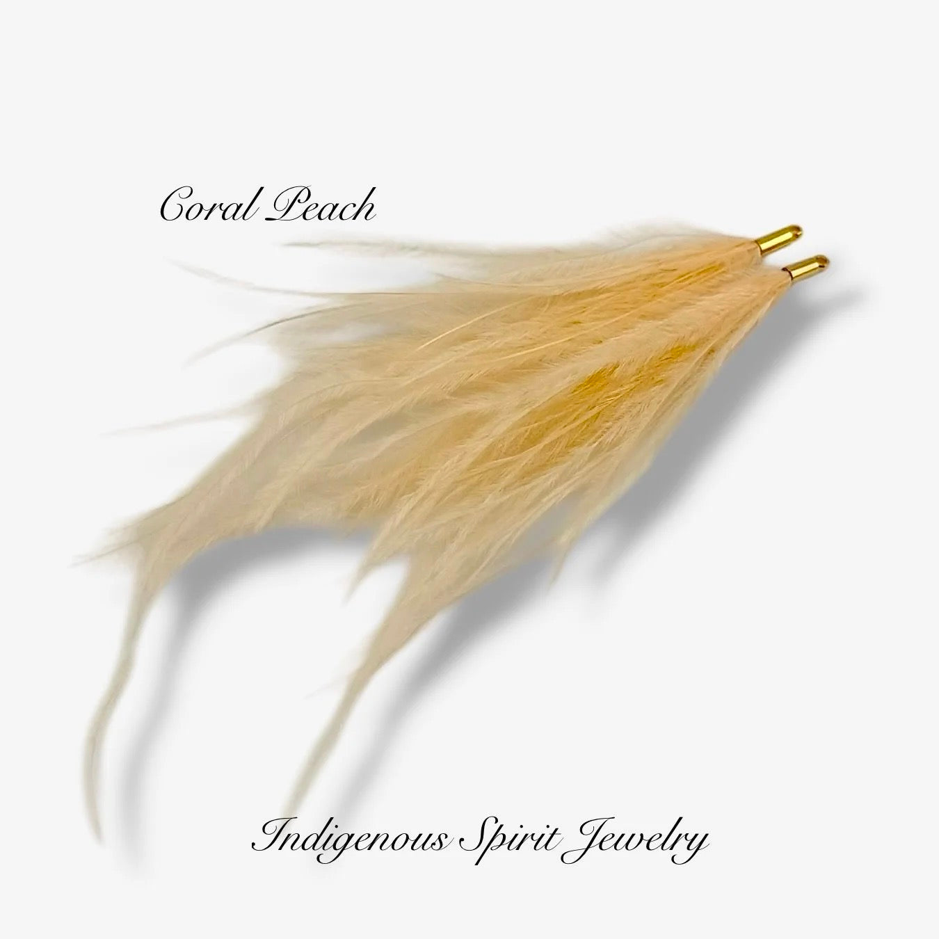 Long Feather - Narrow Gold Base Connectors