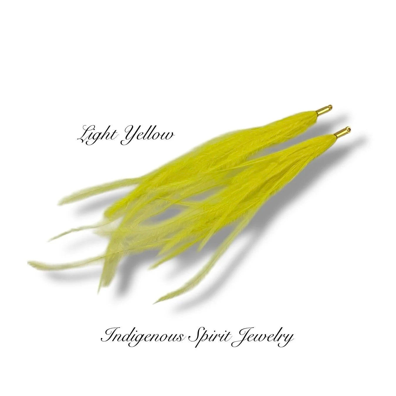 Long Feather - Narrow Gold Base Connectors