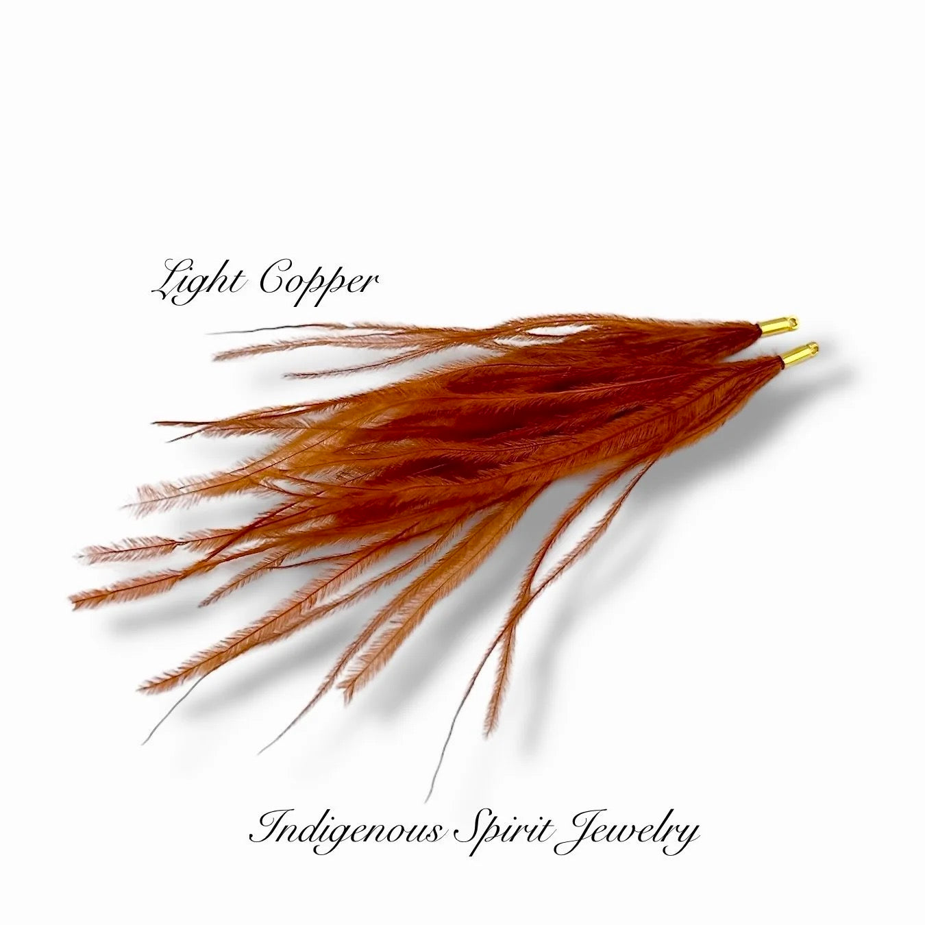 Long Feather - Narrow Gold Base Connectors