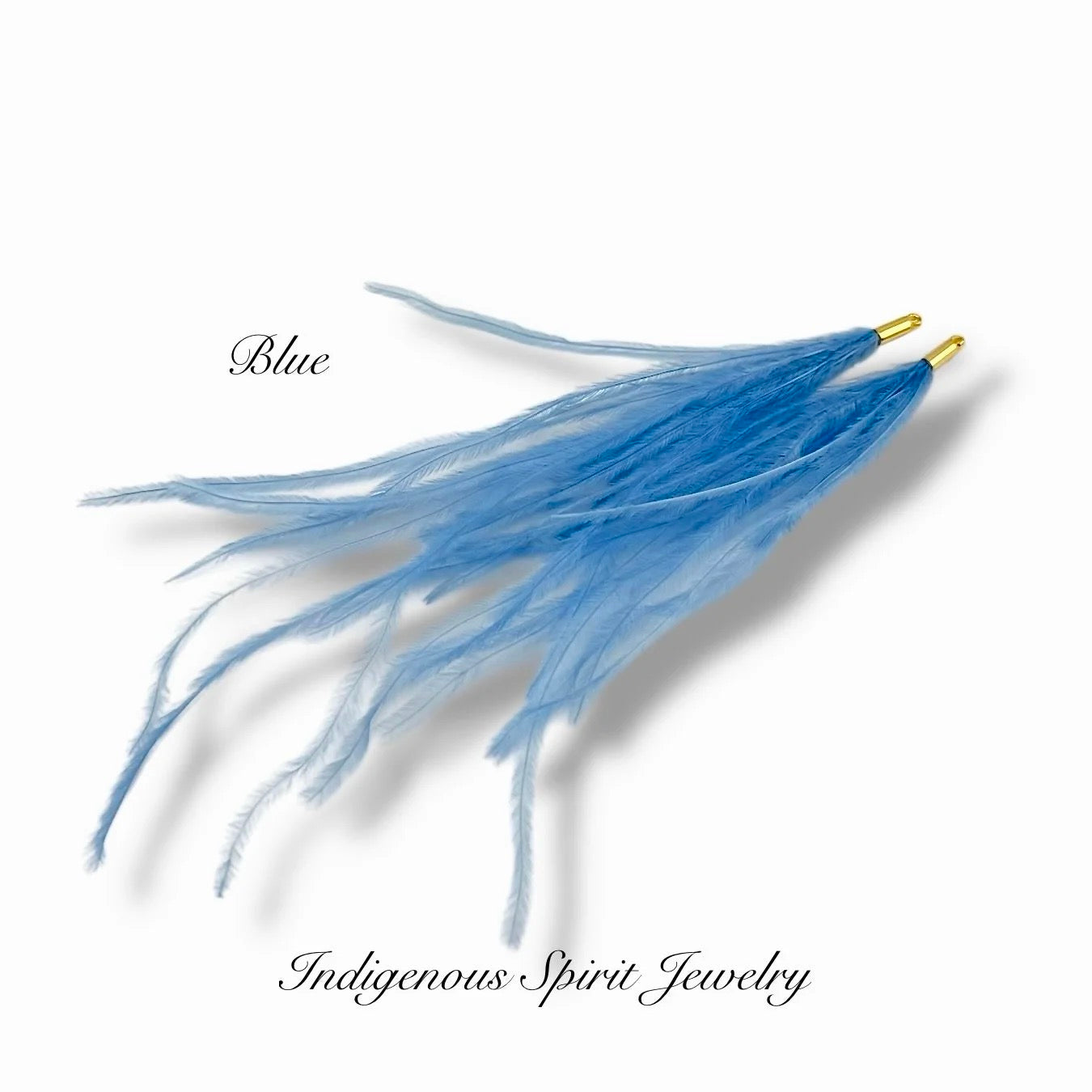 Long Feather - Narrow Gold Base Connectors