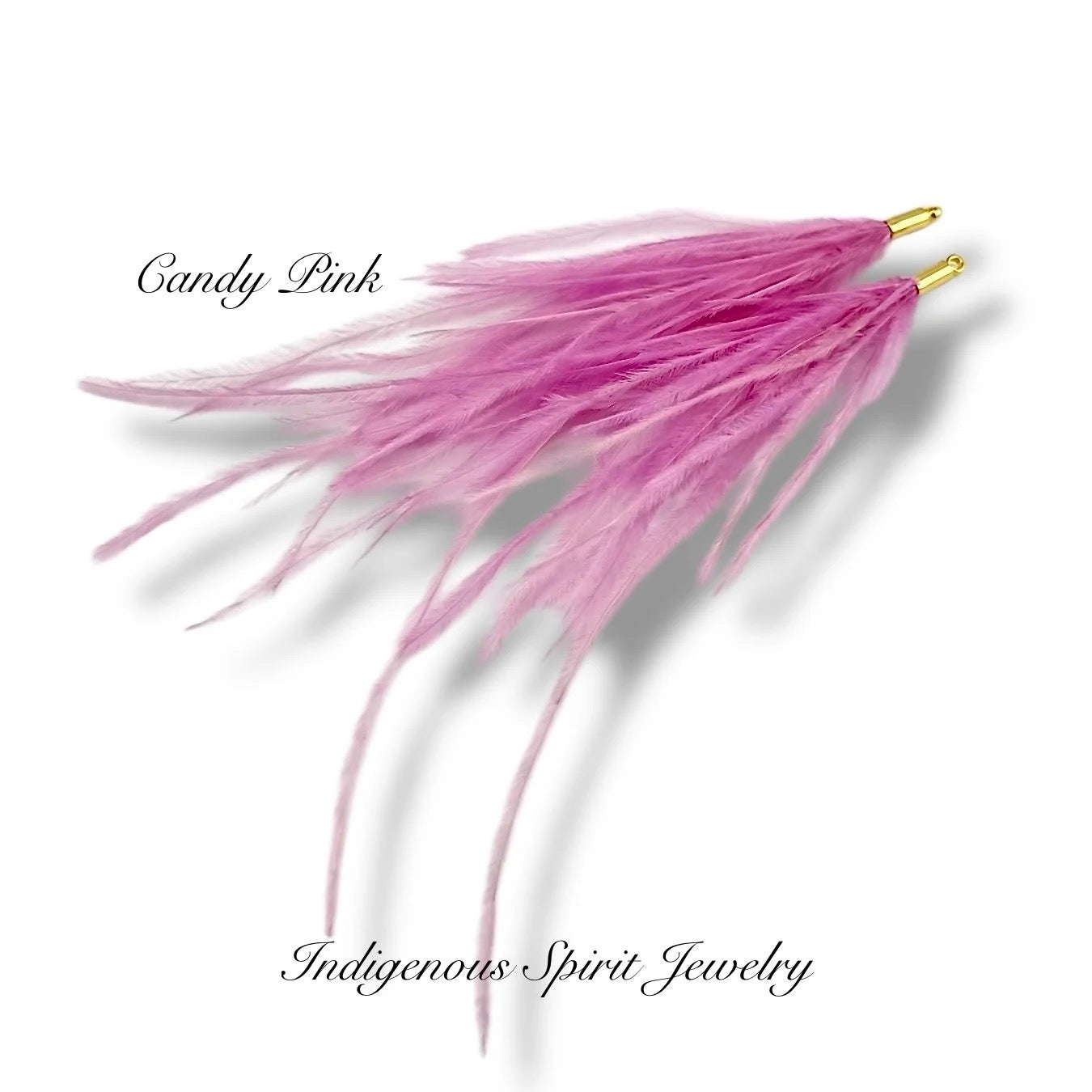 Long Feather - Narrow Gold Base Connectors