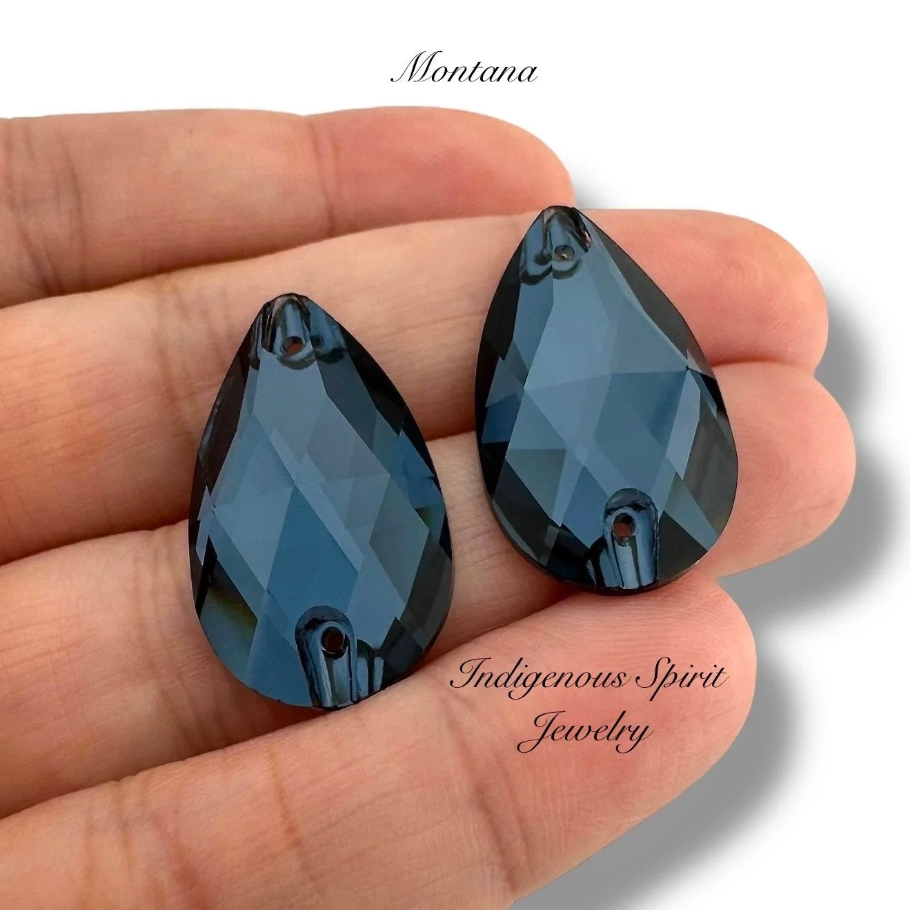 COLLECTION - 17mm x 28mm Teardrop K9 Crystal Sew-on Cabochons
