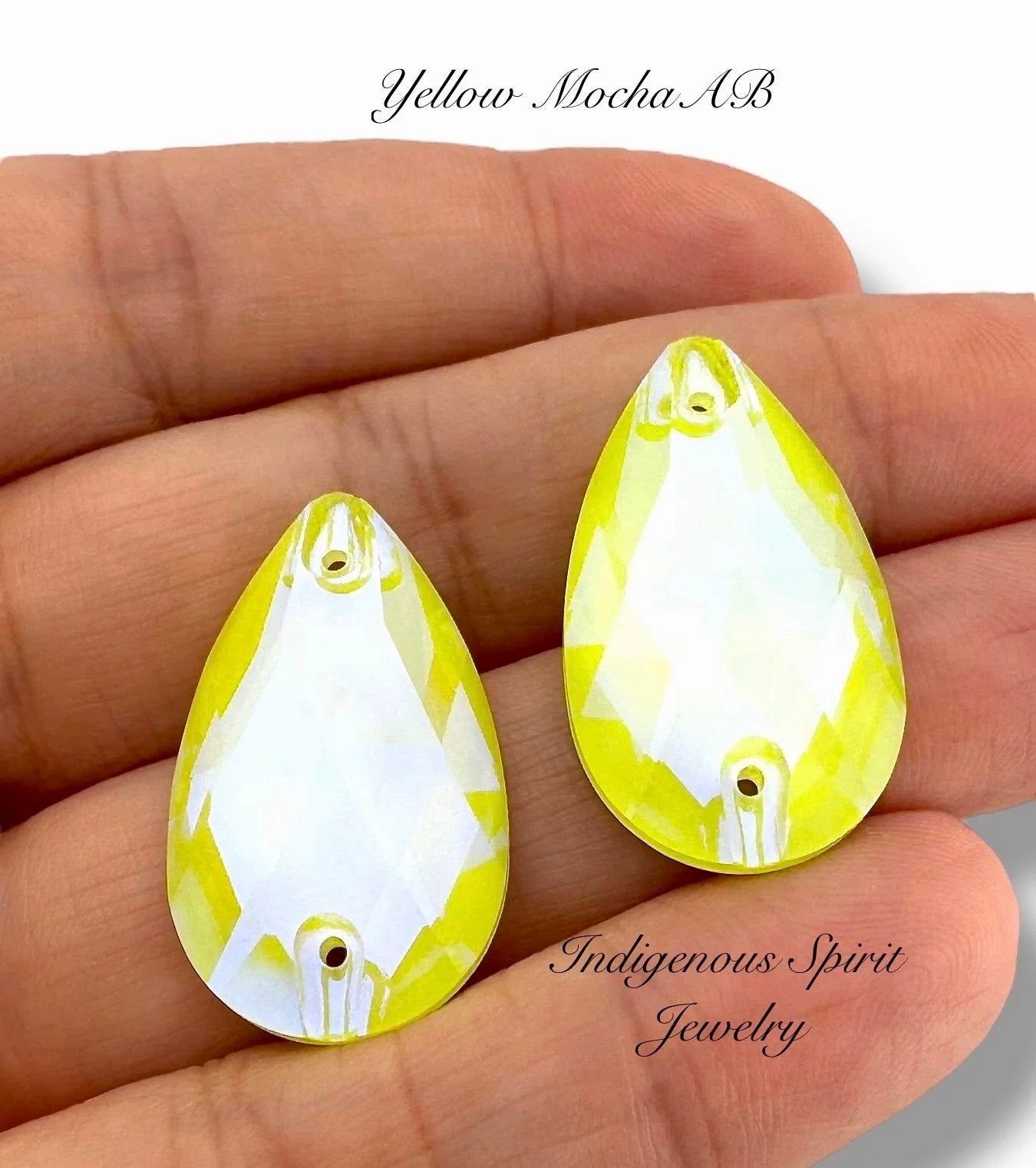 COLLECTION - 17mm x 28mm Teardrop K9 Crystal Sew-on Cabochons