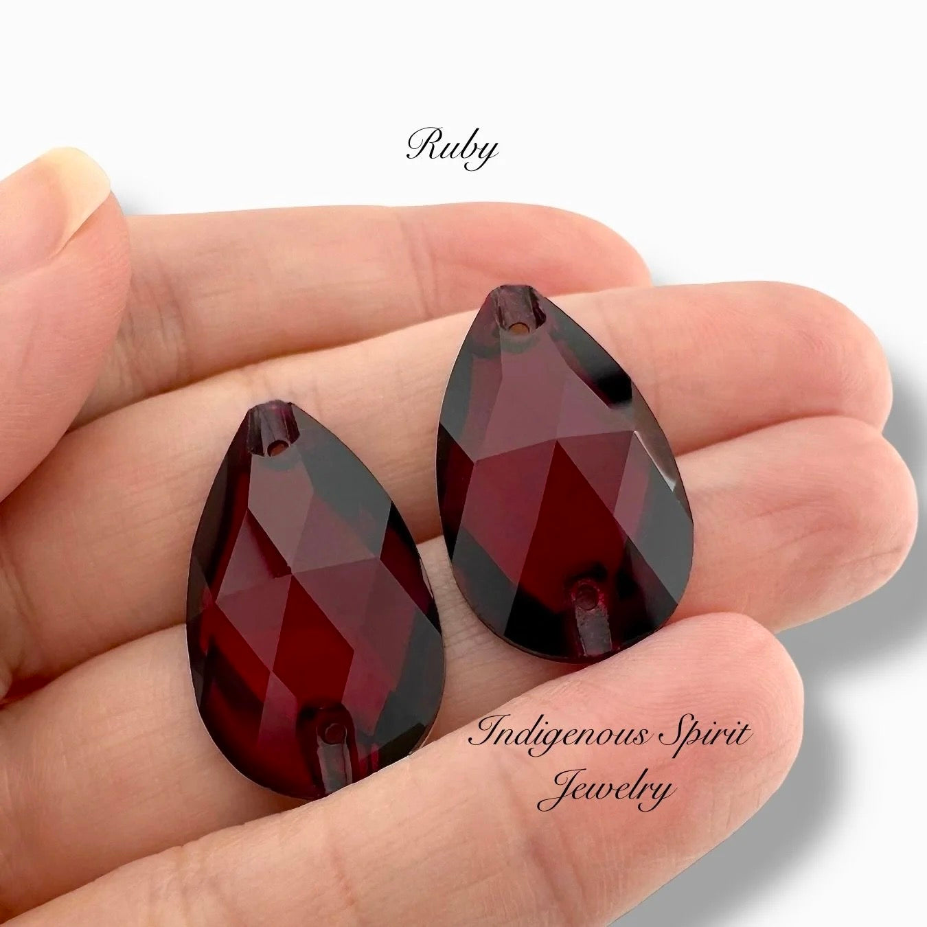 COLLECTION - 17mm x 28mm Teardrop K9 Crystal Sew-on Cabochons