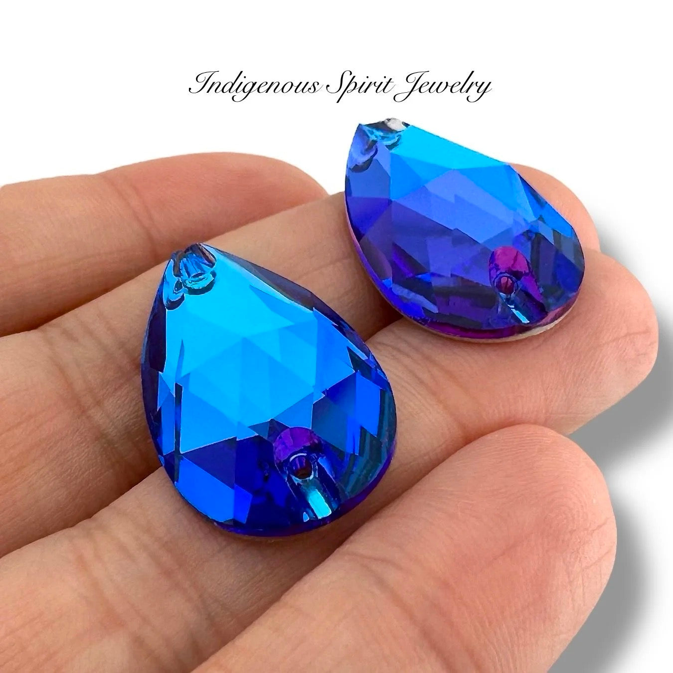 COLLECTION - 17mm x 28mm Teardrop K9 Crystal Sew-on Cabochons