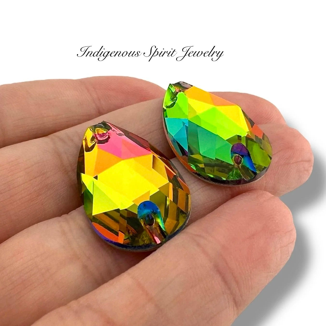 COLLECTION - 17mm x 28mm Teardrop K9 Crystal Sew-on Cabochons